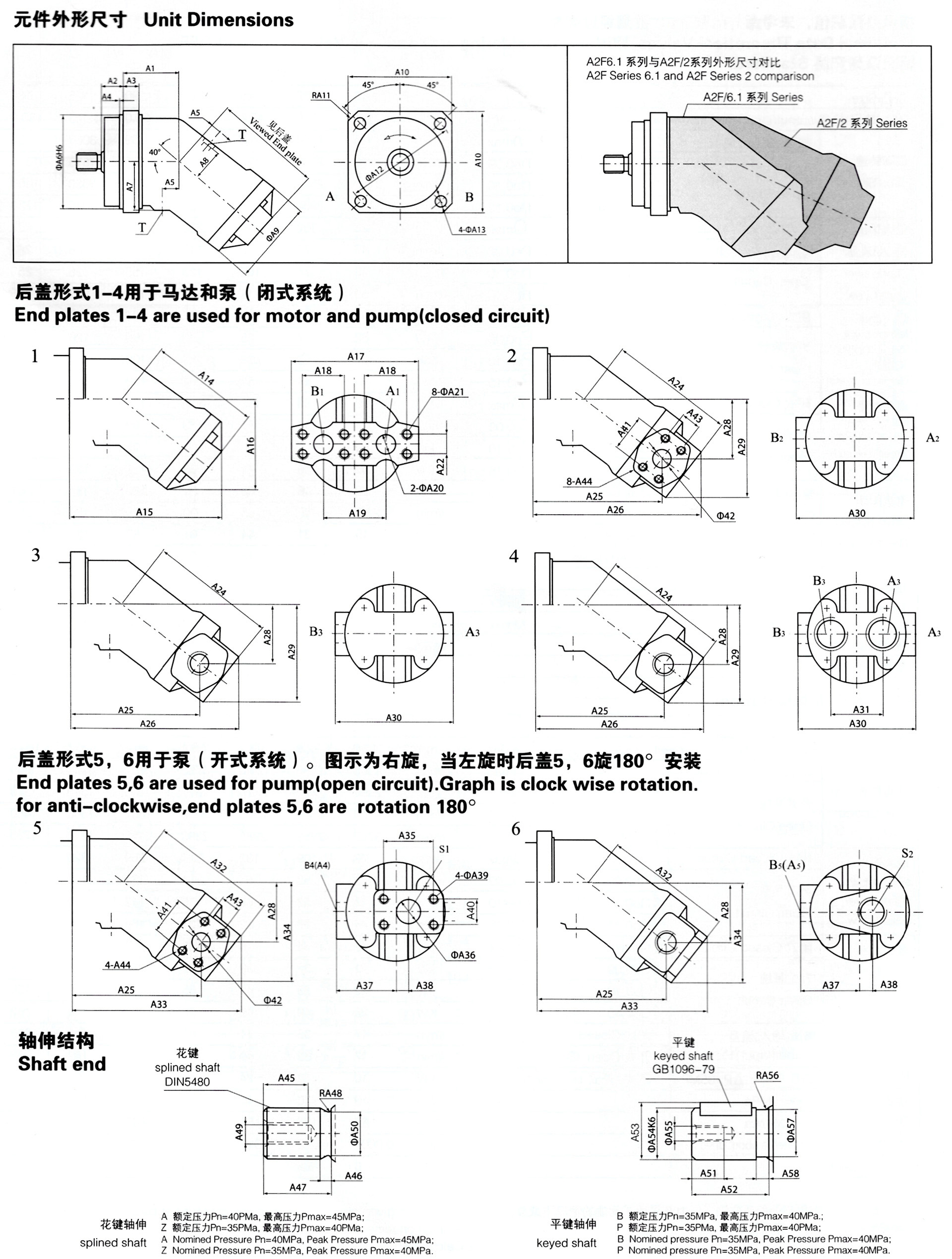 轴向柱塞泵马达型号